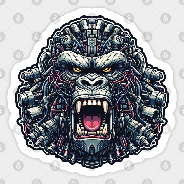 Mecha Apes S01 D65 Sticker by Houerd